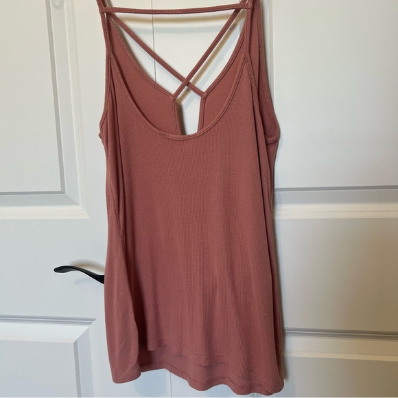 Strappy Burnt Orange Express OneEleven Tank Top Camisole Super Stretchy Festival - Picture 6 of 14